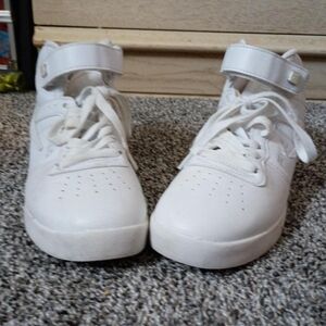 Fila White High-Top Athletic Shoes